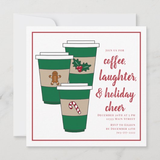 Weihnachtsfeier Einladung (Vorderseite)