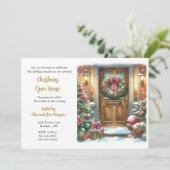 Weihnachtsfeier Einladung (Stehend Vorderseite)