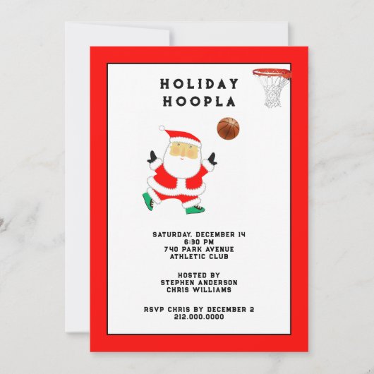 Weihnachtsfeier Einladung (Vorderseite)