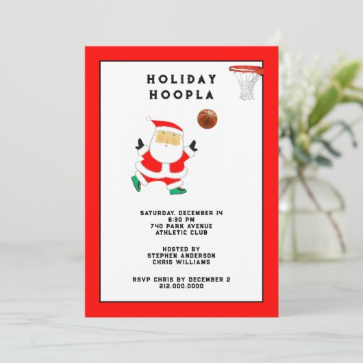 Weihnachtsfeier Einladung (Stehend Vorderseite)