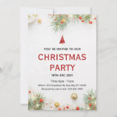 Weihnachtsfeier Einladung (Vorderseite)