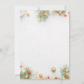 Weihnachtsfeier Einladung (Rückseite)