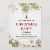 Weihnachtsfeier Einladung (Vorne/Hinten)
