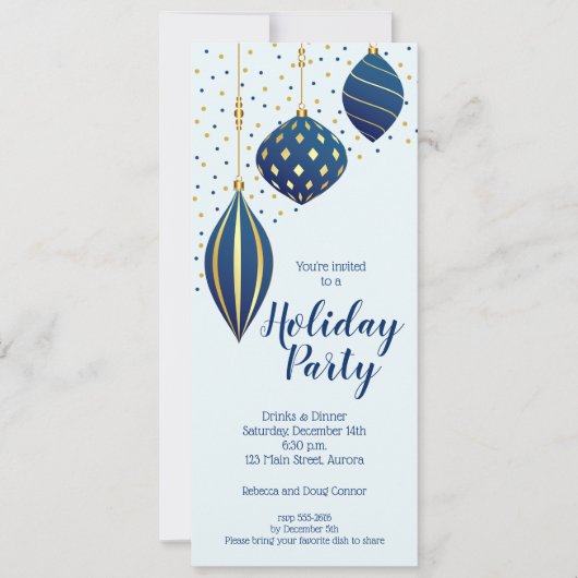 Weihnachtsfeier Einladung (Vorderseite)