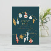 Weihnachtsfeier Einladung (Stehend Vorderseite)