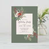 Weihnachtsfeier Einladung (Stehend Vorderseite)