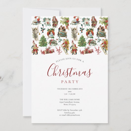 Weihnachtsfeier Einladung (Vorderseite)