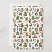 Weihnachtsfeier Einladung (Rückseite)