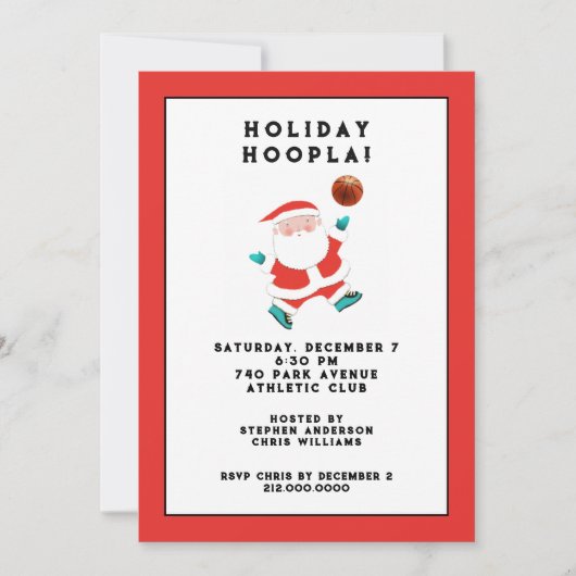 Weihnachtsfeier Einladung (Vorderseite)