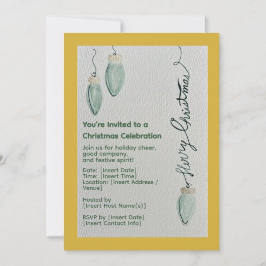 Weihnachtsfeier Einladung (Vorderseite)