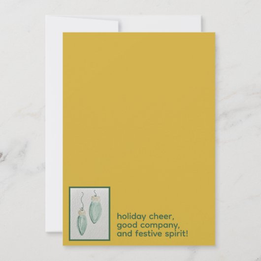 Weihnachtsfeier Einladung (Rückseite)