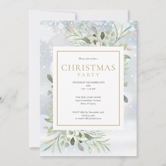 Weihnachtsfeier Einladung (Vorderseite)