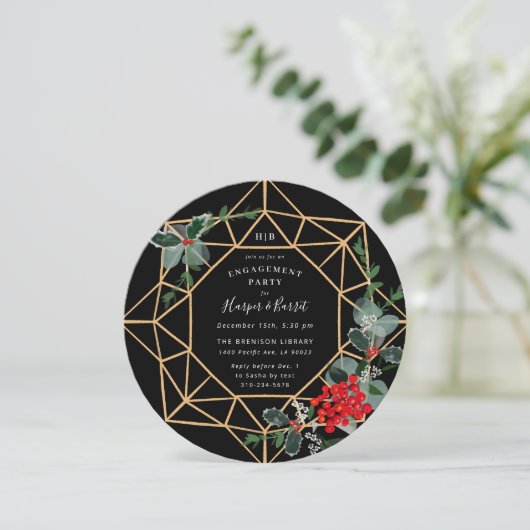 Weihnachtsfeier Einladung (Stehend Vorderseite)