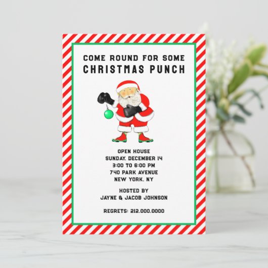 Weihnachtsfeier Einladung (Stehend Vorderseite)