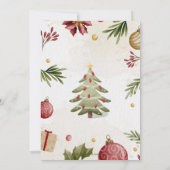 Weihnachtsfeier Einladung (Rückseite)