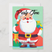 Weihnachtsfeier Einladung des Weihnachtsmannes (Vorderseite)