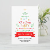Weihnachtsfeier-Einladung Einladung (Stehend Vorderseite)