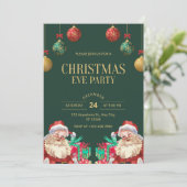 Weihnachtsfeier-Einladung Einladung (Stehend Vorderseite)