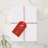 Weihnachtsfeier-Einladung Firmenlogo Geschäftlich Geschenkanhänger (Mit Garn)