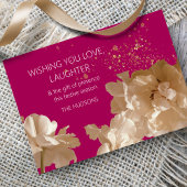 Weihnachtsfeier Einladung Floral Gold