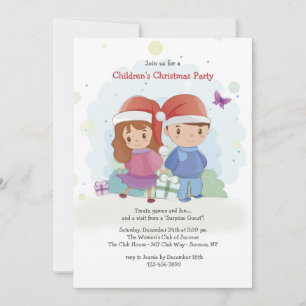 Weihnachtsfeier-Einladung für Kinder Einladung