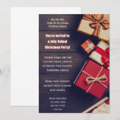 Weihnachtsfeier-Einladung mit Geschenken Einladung (Vorne/Hinten)