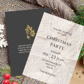 Weihnachtsfeier Einladung Schwarz & Weiß