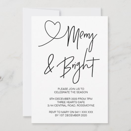 Weihnachtsfeier Einladung Weihnachts-Party (Vorderseite)