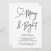 Weihnachtsfeier Einladung Weihnachts-Party (Vorne/Hinten)