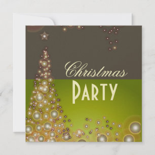 Weihnachtsfeier-Einladungen, Champagnerblasen Einladung
