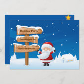 Weihnachtsfeier Einladungskarte Einladung (Vorne/Hinten)