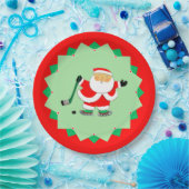 Weihnachtsfeier Eishockeyparty Pappteller (Party)