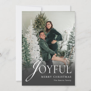 Weihnachtsfeier Elegante Familienfoto Feiertagskarte