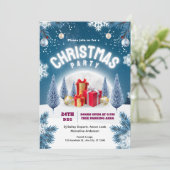 Weihnachtsfeier-Event-Flyer Einladung (Stehend Vorderseite)
