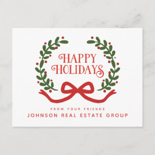 Weihnachtsfeier    Feierliche Grüße Postkarte