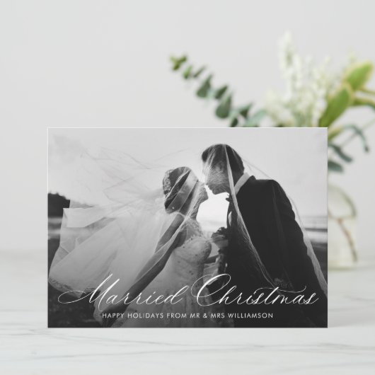 Weihnachtsfeier Feiertagskarte (Stehend Vorderseite)