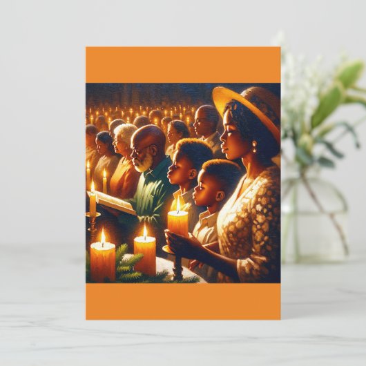 Weihnachtsfeier Feiertagskarte (Stehend Vorderseite)