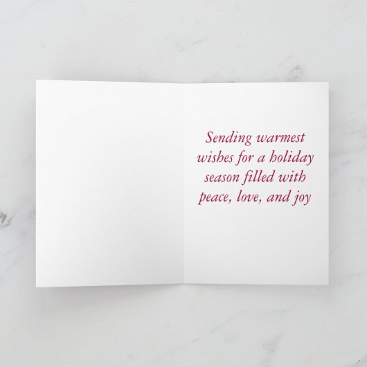 Weihnachtsfeier Feiertagskarte (Innenseite)