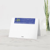 Weihnachtsfeier Feiertagskarte (Rückseite)