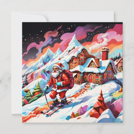 Weihnachtsfeier Feiertagskarte (Vorderseite)