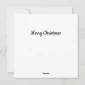 Weihnachtsfeier Feiertagskarte (Rückseite)