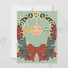 Weihnachtsfeier Feiertagskarte