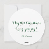 Weihnachtsfeier Feiertagskarte (Rückseite)