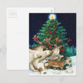 Weihnachtsfeier Feiertagspostkarte (Vorne/Hinten)