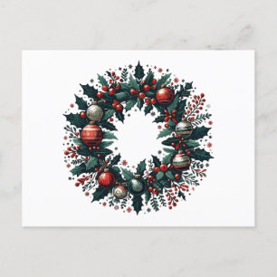 Weihnachtsfeier Feiertagspostkarte