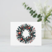 Weihnachtsfeier Feiertagspostkarte (Stehend Vorderseite)