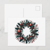 Weihnachtsfeier Feiertagspostkarte (Vorne/Hinten)