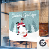 Weihnachtsfeier Fensteraufkleber (Café-Fenster)