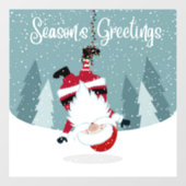 Weihnachtsfeier Fensteraufkleber (Blatt)