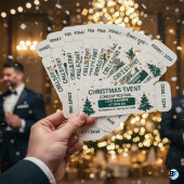 Weihnachtsfeier, Festkonzert Eintrittskarte Einladung